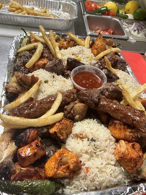 mix grill plate for 3 ppl