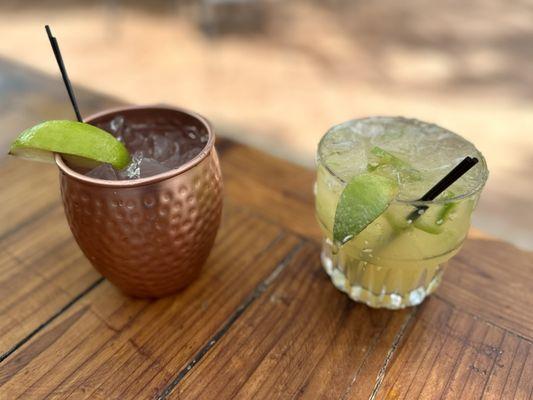 Moscow Mule & Spicy Cadillac Margarita