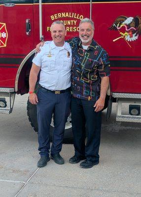 Axe and Helmet retirement celebration for my friend Batallion Commander Matt Caward with the Bernalillio County Fire Departme...