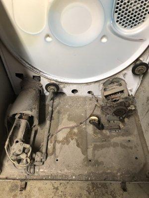 Dryer before cleaning/ Household fire risk