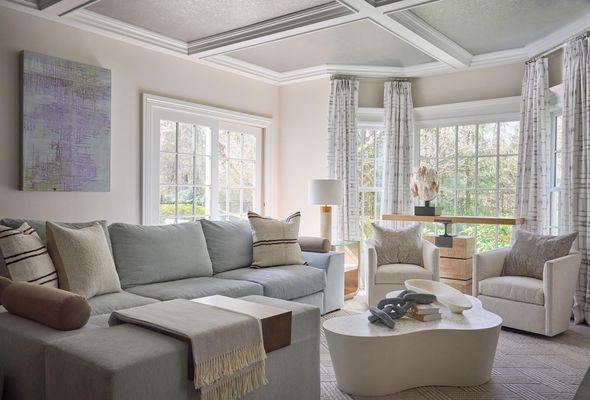 New Canaan, CT Family Room | Photography by Jane Beiles