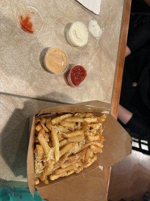 Half order of truffle frites more than enough for 2