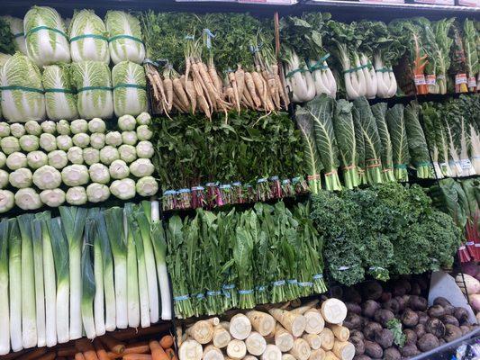 Display of vegetables