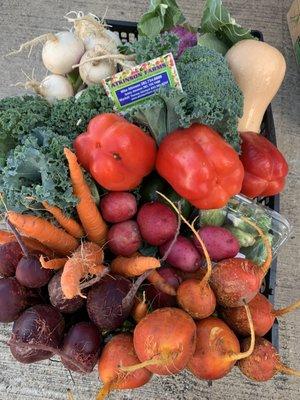 Veggie box from Atkinson Farms