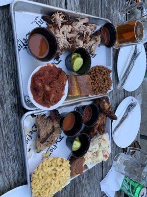 Wings Combo Platter Brisket Platter