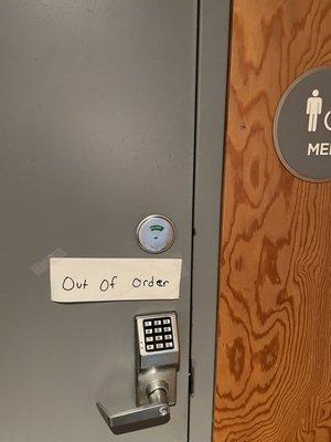 Restroom out of order