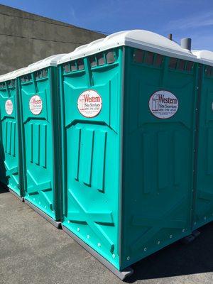 We are a new company with all brand new equipment! Our potties are so clean, You will WANT to use them!