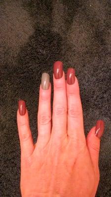 Gorgeous acrylics done by Dawn!