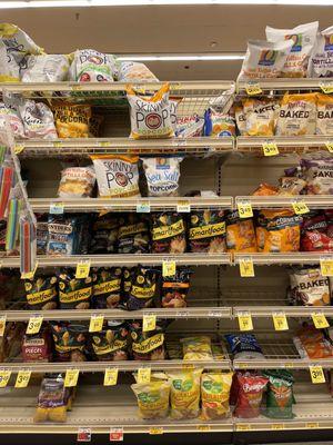 Everyone must be having a snack attack or supply levels are on the low side. No Organics kettle corn to be found.