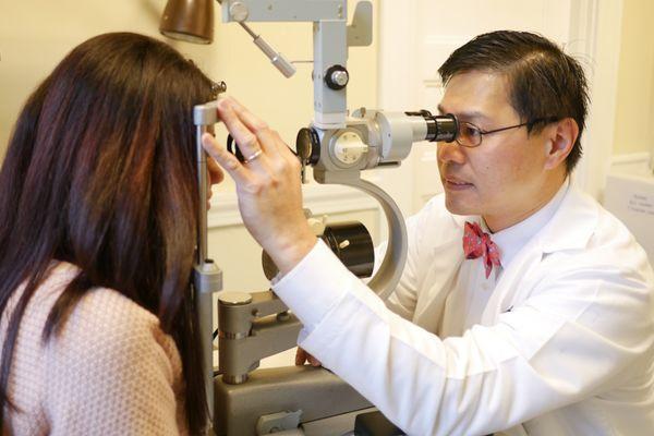 slit lamp exam