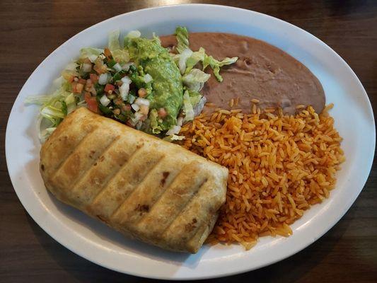 Vegetarian Chimichanga - Okay, but the mushroom fajitas are better.