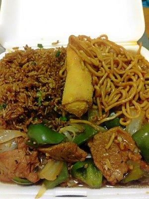 Good food, just rude sometimes! She let me modify to get half lo-mein noodles, half rice, half noodles & then when I called again denied it.