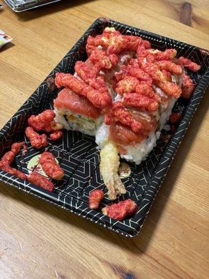 Hot Cheetos Roll. Super yummy.