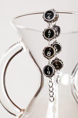 typewriter key bracelet