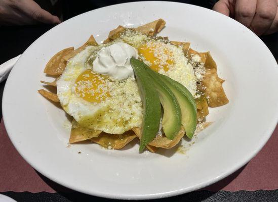 Chilaquiles and Eggs