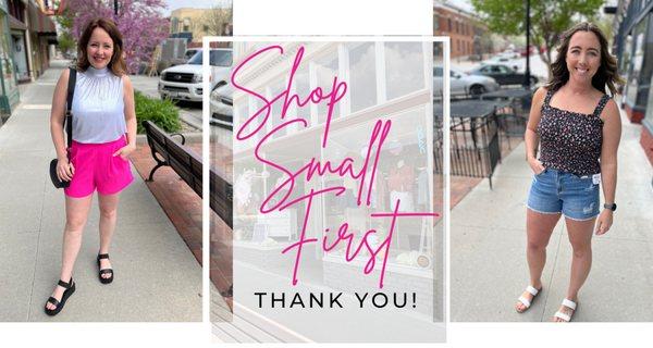 We appreciate you shopping small!