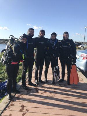 Scuba certification via SLO Ocean Currents at Morro Bay.  Last class of 2019!