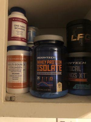 3 flavors protein, collagen, aminos & vitamins and pre workout