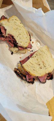 Not worth it, almost $20 for this pastrami sandwich.