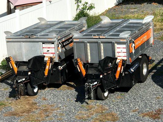 Our Equipter roof Buggy's can be driven around your home, making clean-up easy and efficient.