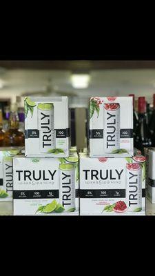 \\ NEW // Truly Spiked & Sparkling ** Stop by and try this refreshing, simple spiked sparkling water! Just 100 calories and 5% Alc./Vol.