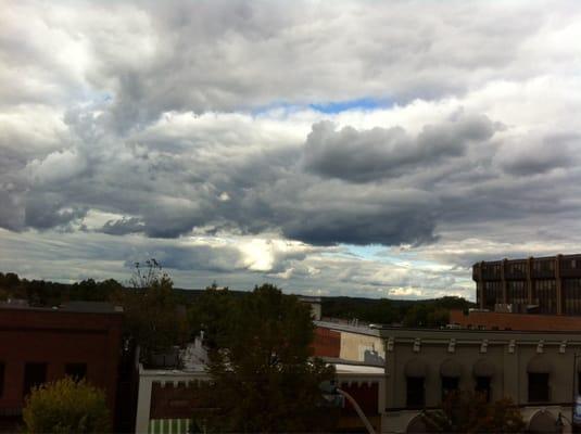 Tarheel Blue peeking through