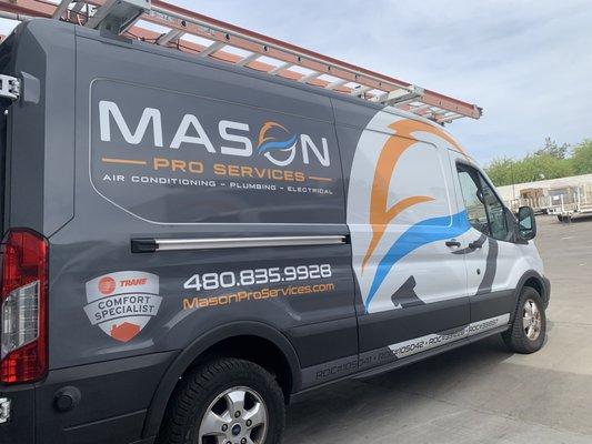 Check out our new Mason Pro Services vehicles!