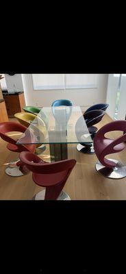 Glass top table