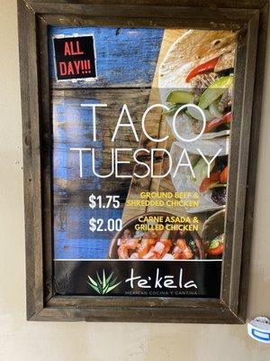 Taco Tuesday Specials