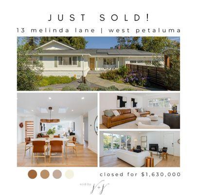 just sold in west petaluma! so happy for our sweet seller + the new owners : )