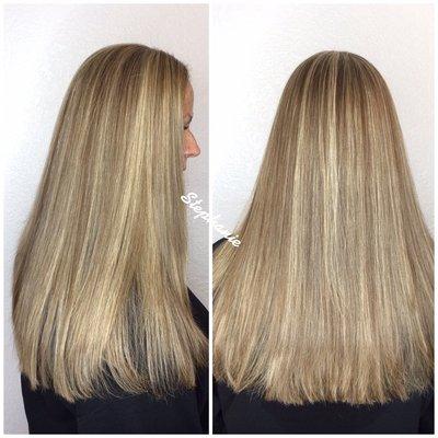 Blonde foilyage by Stephanie