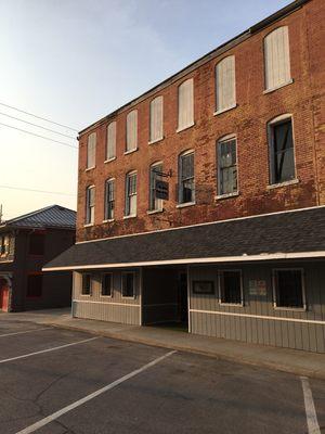 Looking at the store from Lincoln street.