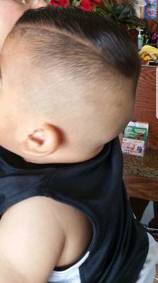 Children's Haircut: High Fade with Part