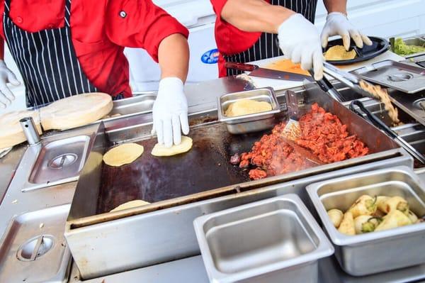 Taco Cart Catering for a wedding