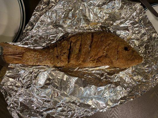 Deep Fried Red Snapper (takeout)