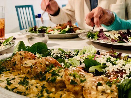 Mediterranean Marinated Shrimp Platter