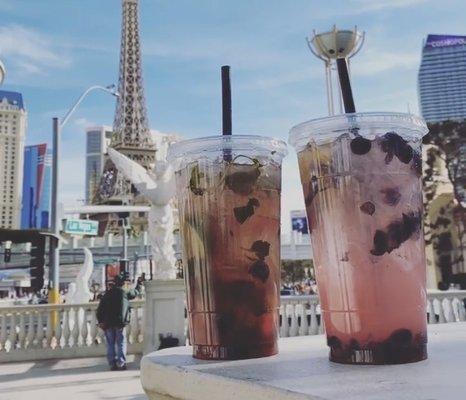 Maliberry mojito & a spiked lemonade I forget which one