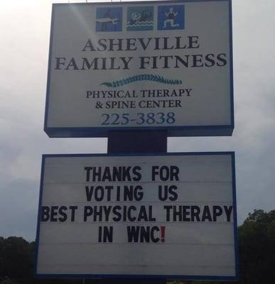 Voted #1 Best Physical Therapy in WNC!