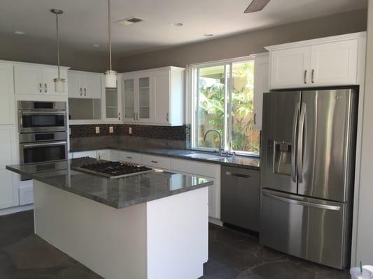 kitchen redo after a flood!