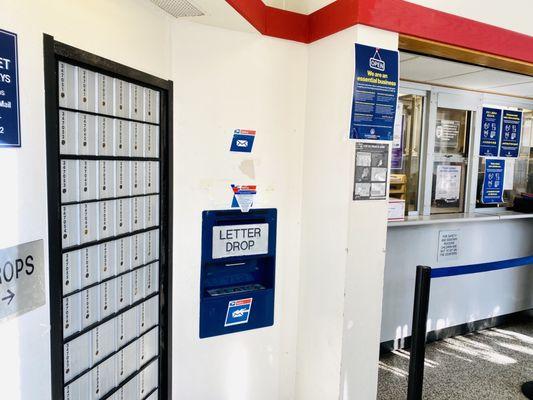 PO Boxes and counter