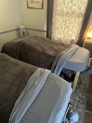 Couples massage room