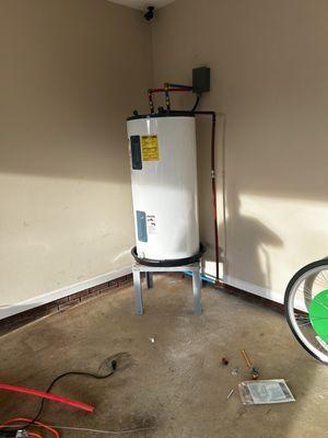 Removal of a hot water heater