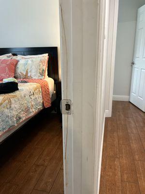 Cracks in the door frames