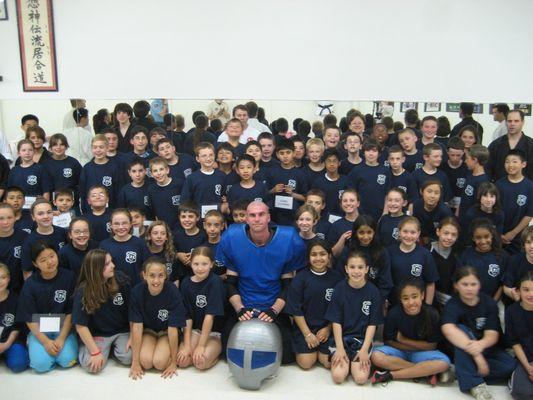 Jr Police Academy and the Rutherford Police Department use Sensei Dan for teaching self-defense and stranger danger lessons.