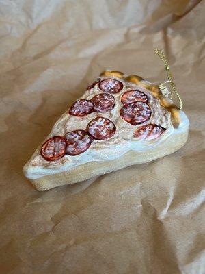 Pepperoni deep dish ornament