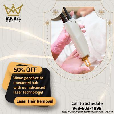 Limited-time offer--book now and enjoy  +1 (949) 503-1898
 Laser Hair Removal for 50% off