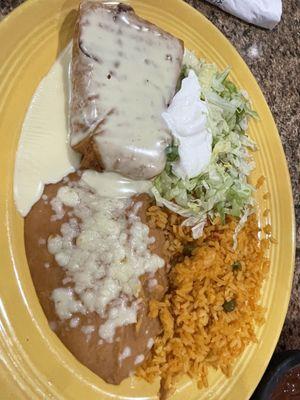 Chimichanga dinner