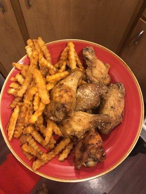 My late night wing plate