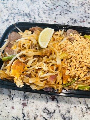 This is the pad Thai with a foot long hair in it.