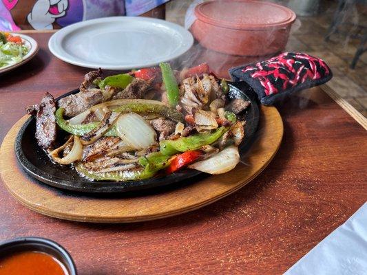 Beef fajitas